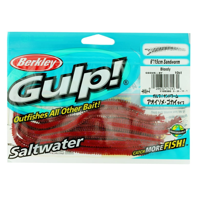 未開封】Berkley GULP EARTHWORM BRWN 6個 未開封】Berkley GULP