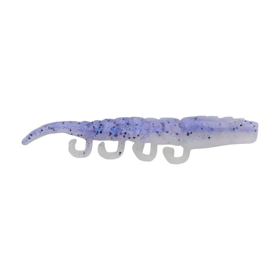 Berkley Gulp! Saltwater Turbo Shrimp, 4 in, Violet Haze Fleck