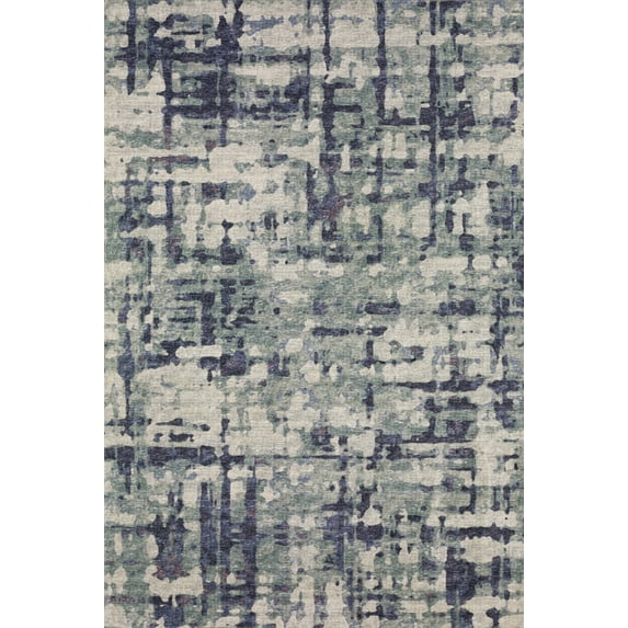 Berkley Hempstead Area Rug BR5 Eggplant Rows Lines 2' x 8' Rectangle