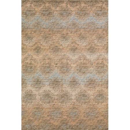 Berkley Hempstead Area Rug BR9 Sandstone Blocks Lines 2' x 8' Rectangle