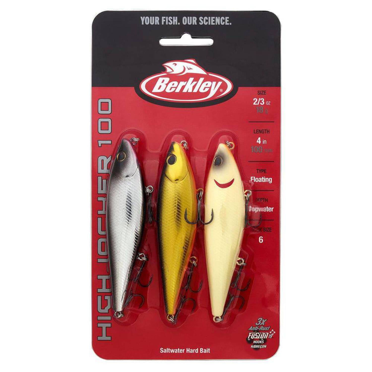 Berkley HighJacker Fishing Lure Pro 3-Pack Kit, 2/3 oz