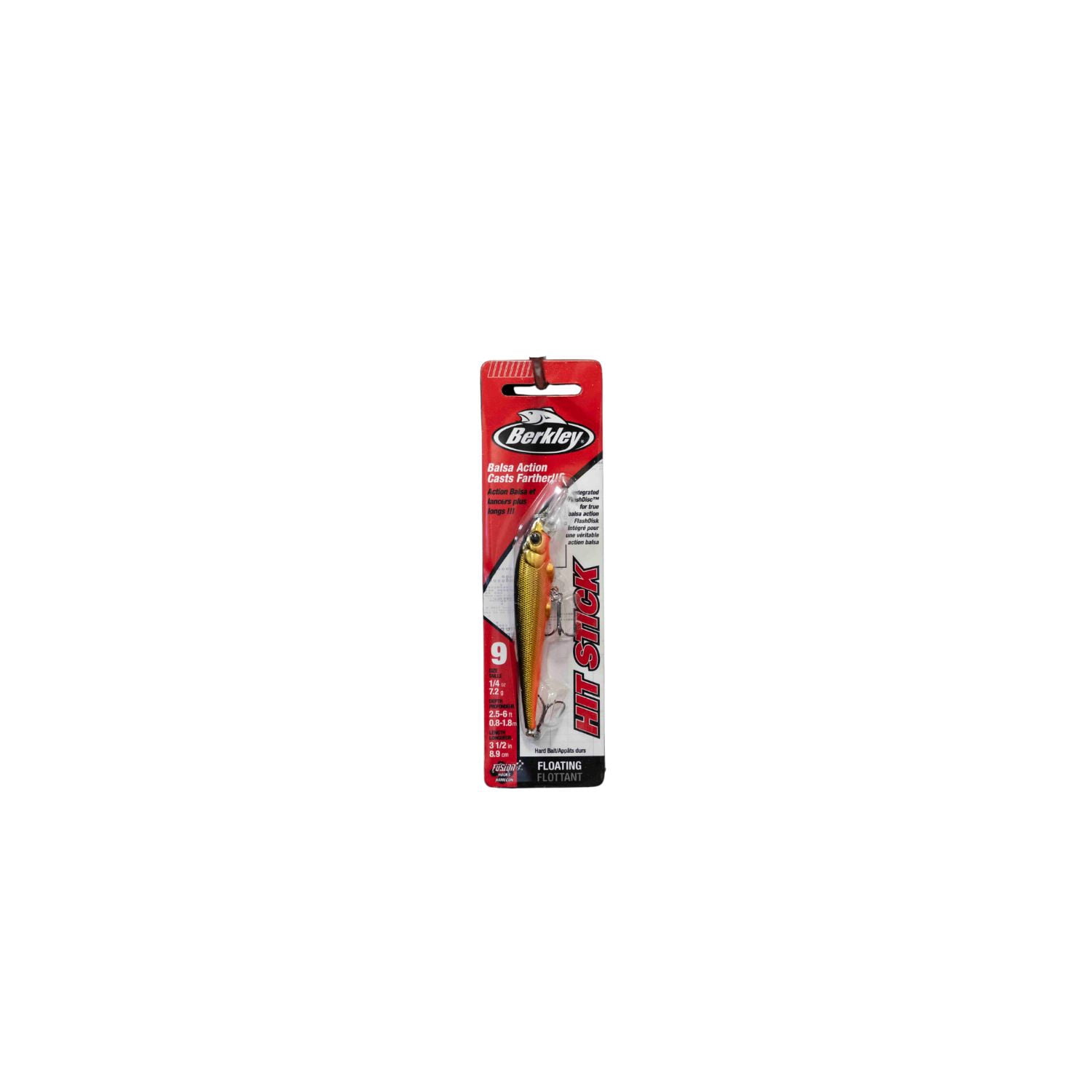 Berkley Hit Stick Fishing Lure, Black Gold, 1/4 oz