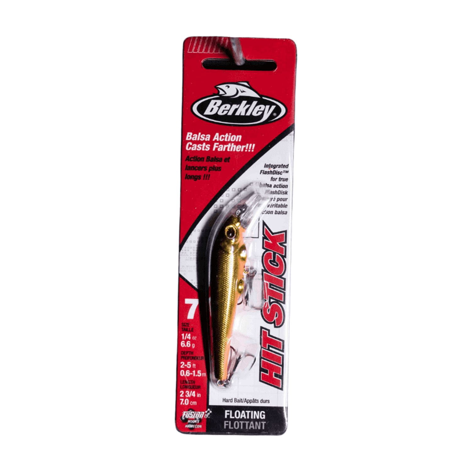 Berkley Hit Stick Fishing Lure, Black Gold, 1/4 oz