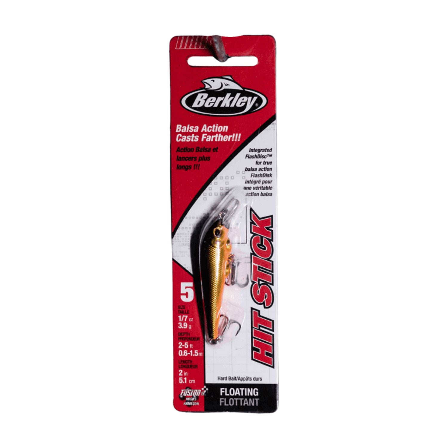 Berkley Hit Stick Fishing Lure, Black Gold, 1/7 oz