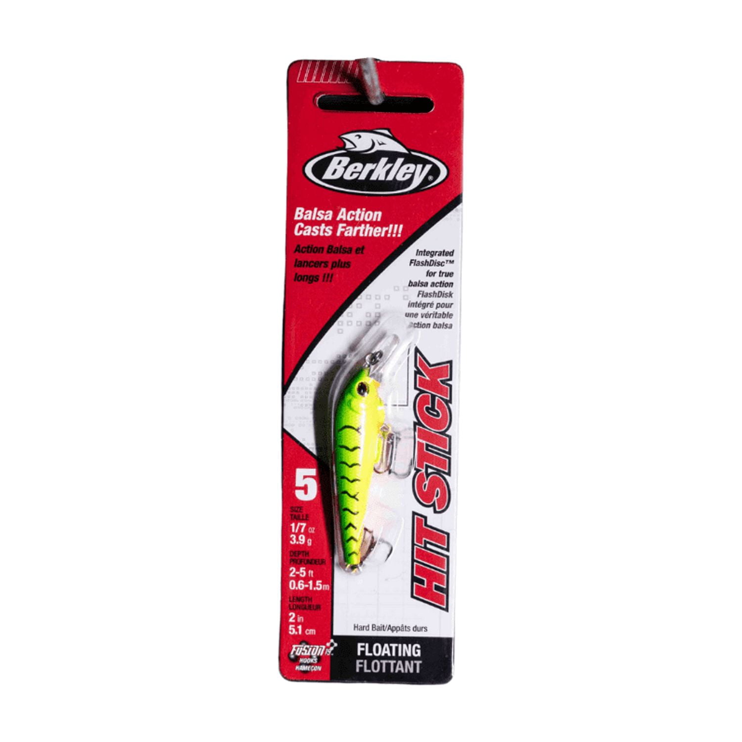 Berkley Hit Stick Fishing Lure, Firetiger, 1/7 oz