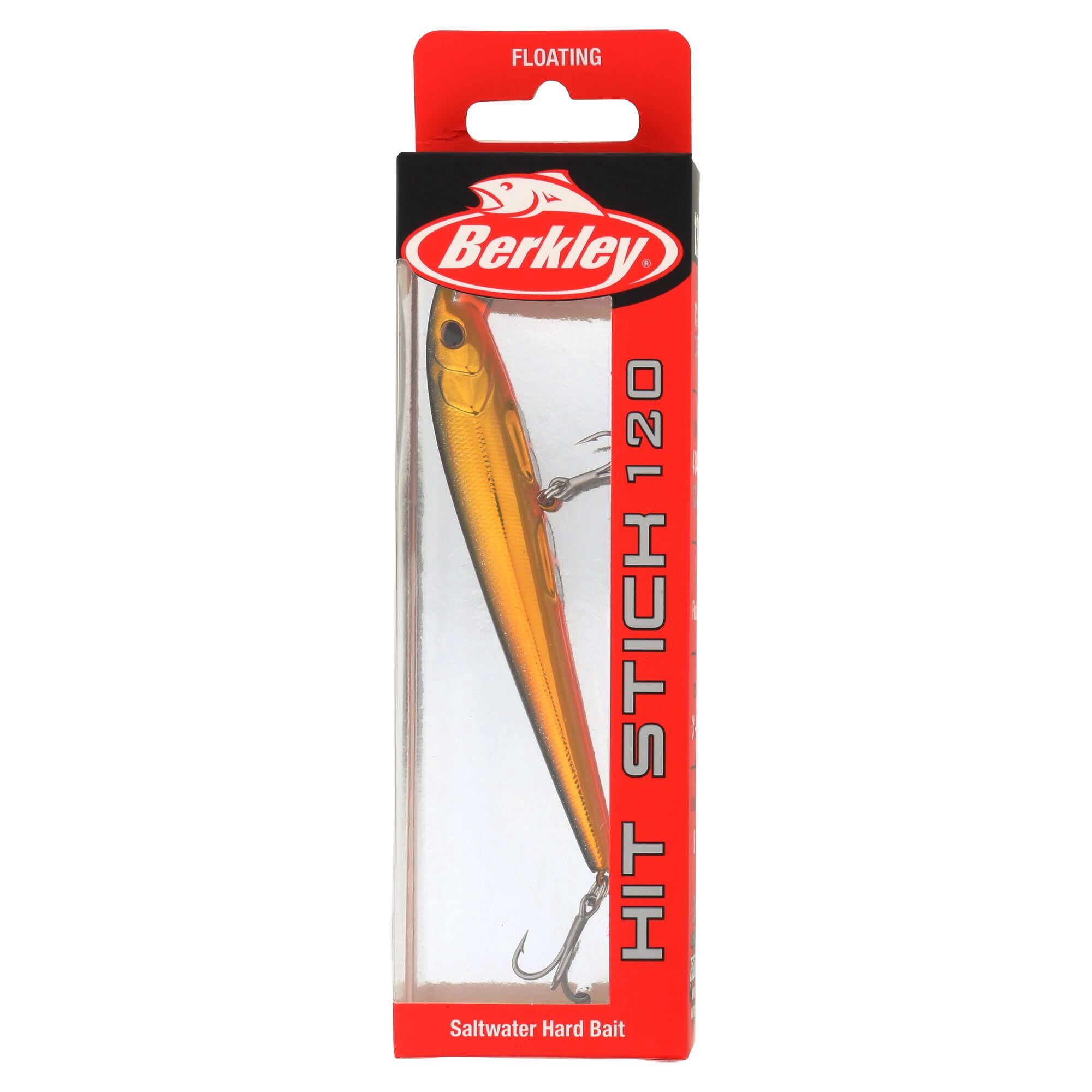 Berkley Hit Stick Saltwater, 4.7 in, Crankbaits, Black Gold (1 Count)