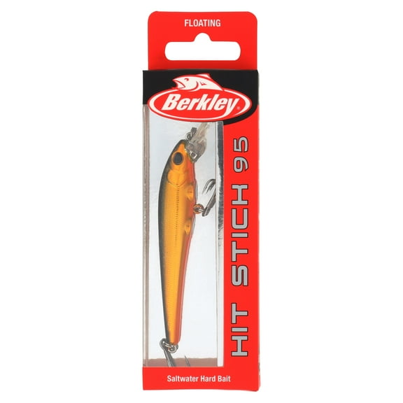 Berkley Hit Stick Saltwater Fishing Lure, Black Gold, Size 95