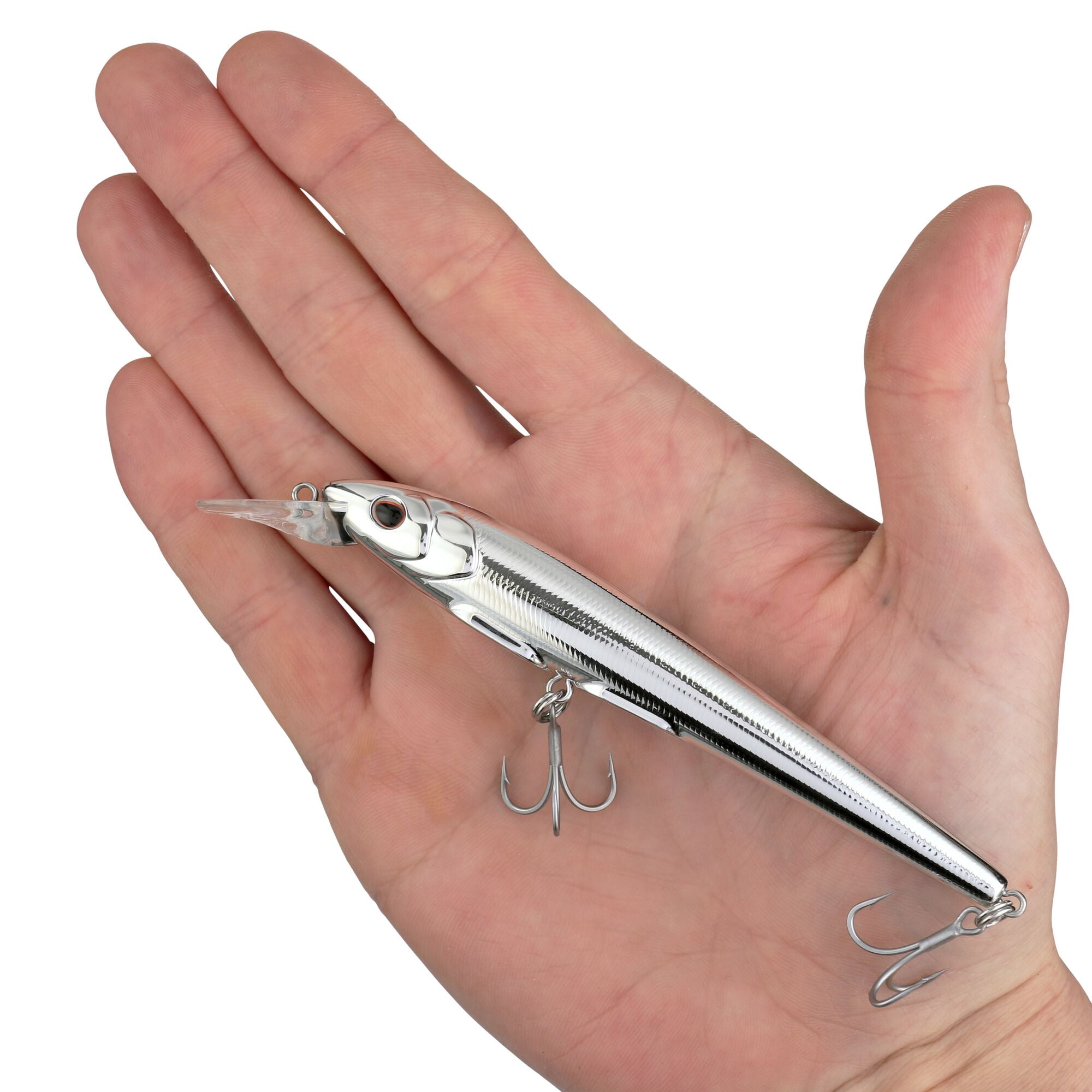 Berkley Hit Stick Saltwater, 4.7 in, Crankbaits, Chrome (1 Count)
