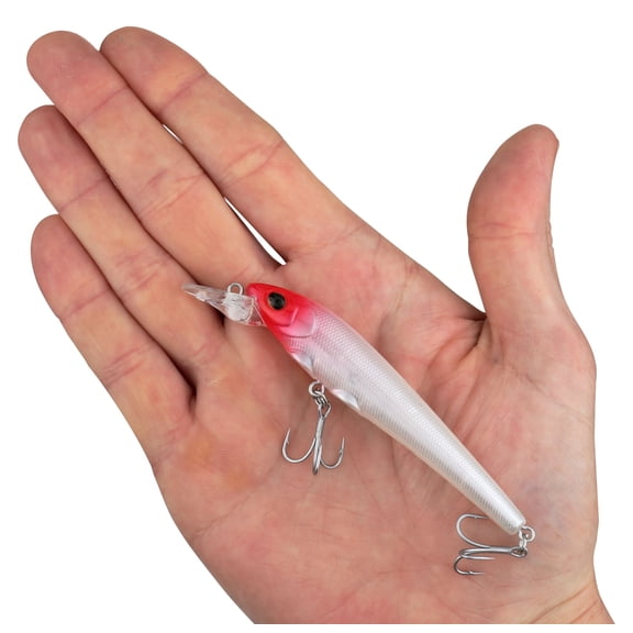 Berkley Hit Stick Saltwater, 3.75 in, Crankbaits, Red Head (1 Count)