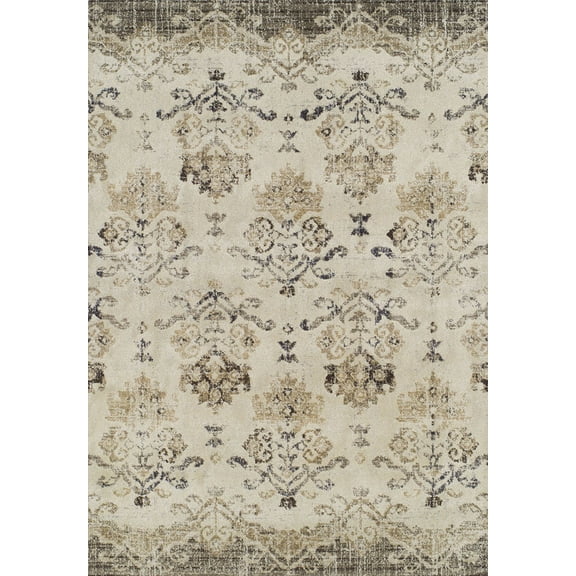 Berkley Homeland Area Rug AN11 An11 Chocolate Chocolate Repeating Swirls 3' 3" x 5' 3" Rectangle