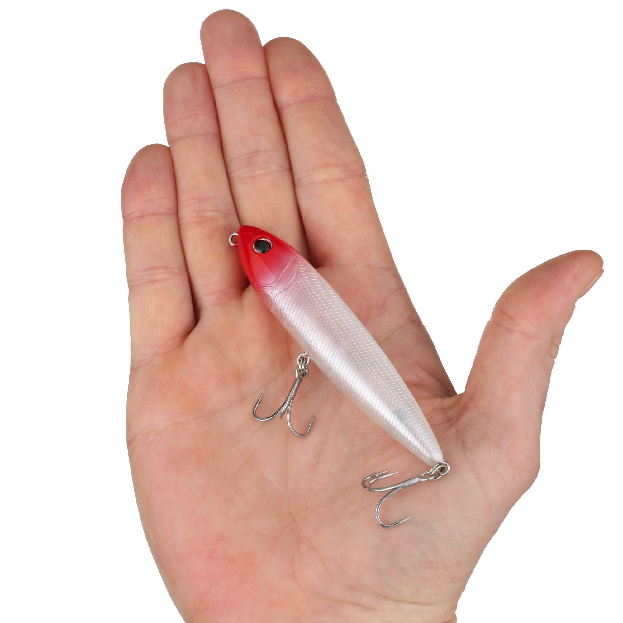 Berkley J-Walker 90 Saltwater, 3.5 in, Topwater Baits, Red Head (1 Count)