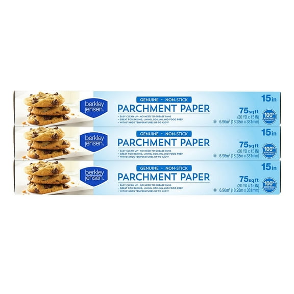 Berkley Jensen 15" Parchment Paper, 3 ct.