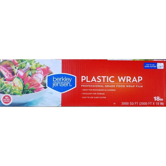 Berkley Jensen 18" x 3,000' Plastic Film Wrap - Clear