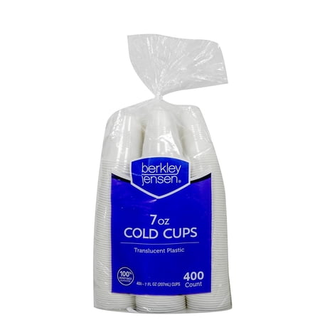 Berkley Jensen 7-Oz. Cups, 400 ct. - Translucent