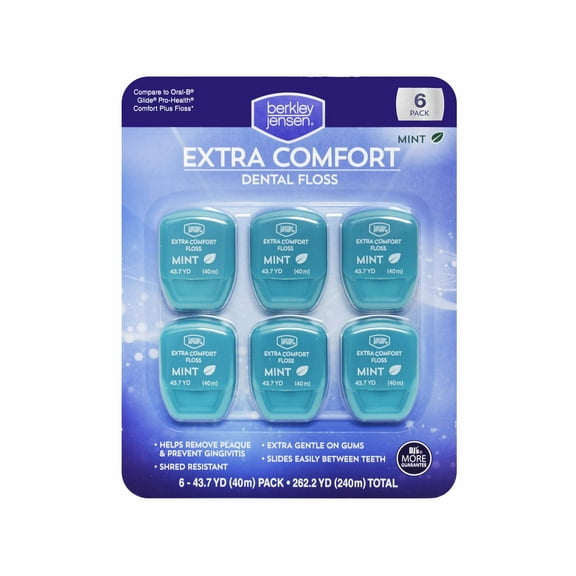 Berkley Jensen Extra Comfort Dental Floss, 6 pk.