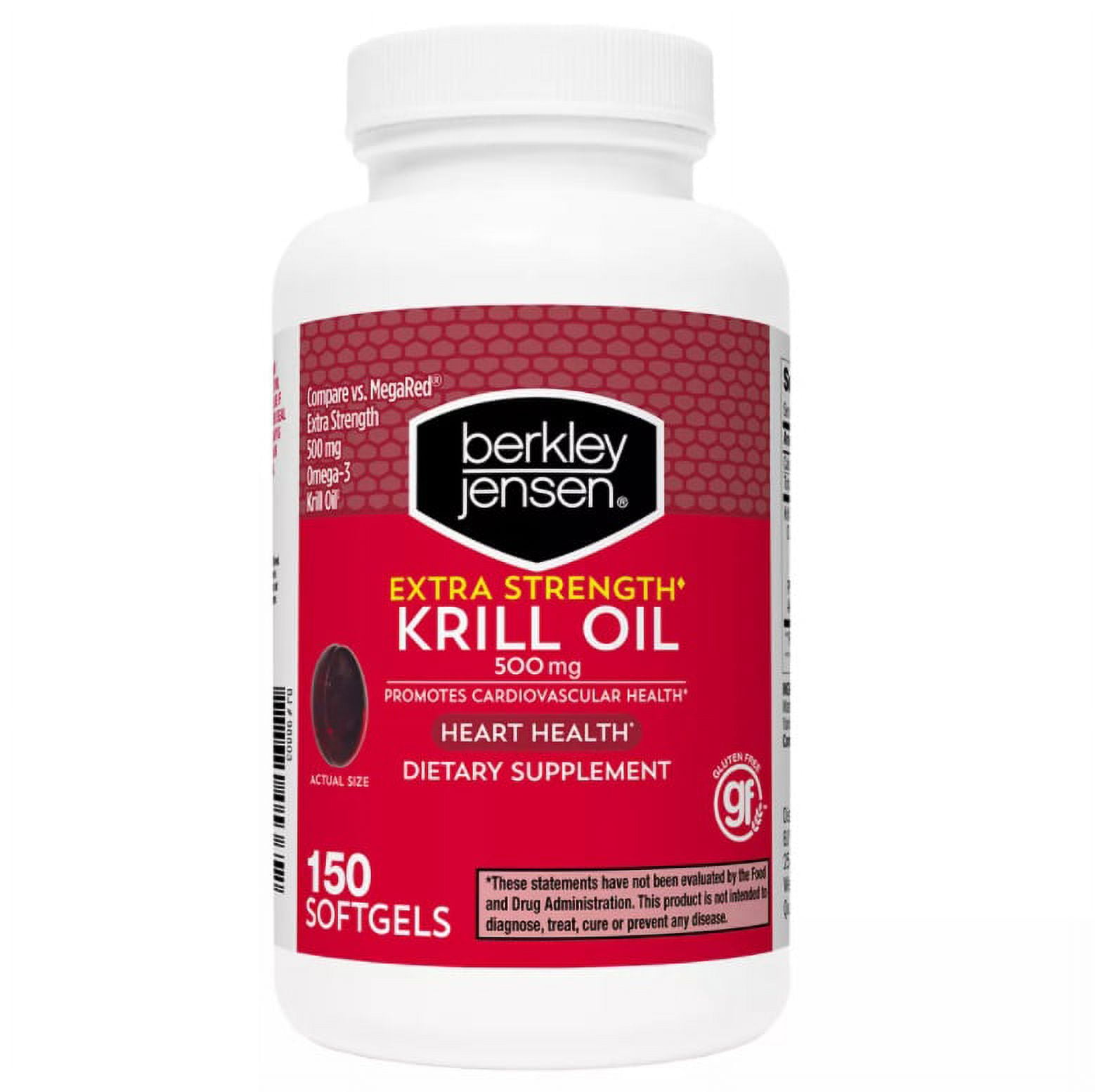 Berkley Jensen Extra Strength Krill Oil Softgels 150 ct.