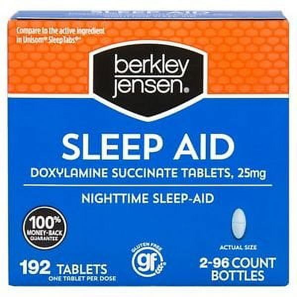 Berkley Jensen Sleep Aid Doxylamine Succinate 25mg - 192 ct