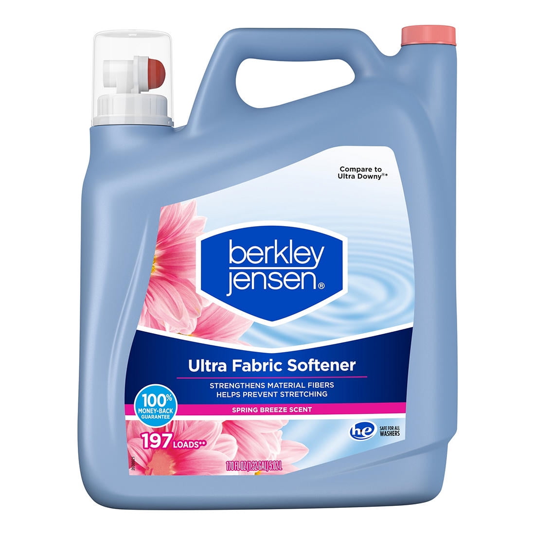 Berkley Jensen Ultra Liquid Fabric Softener, Spring Breeze, 251 Loads