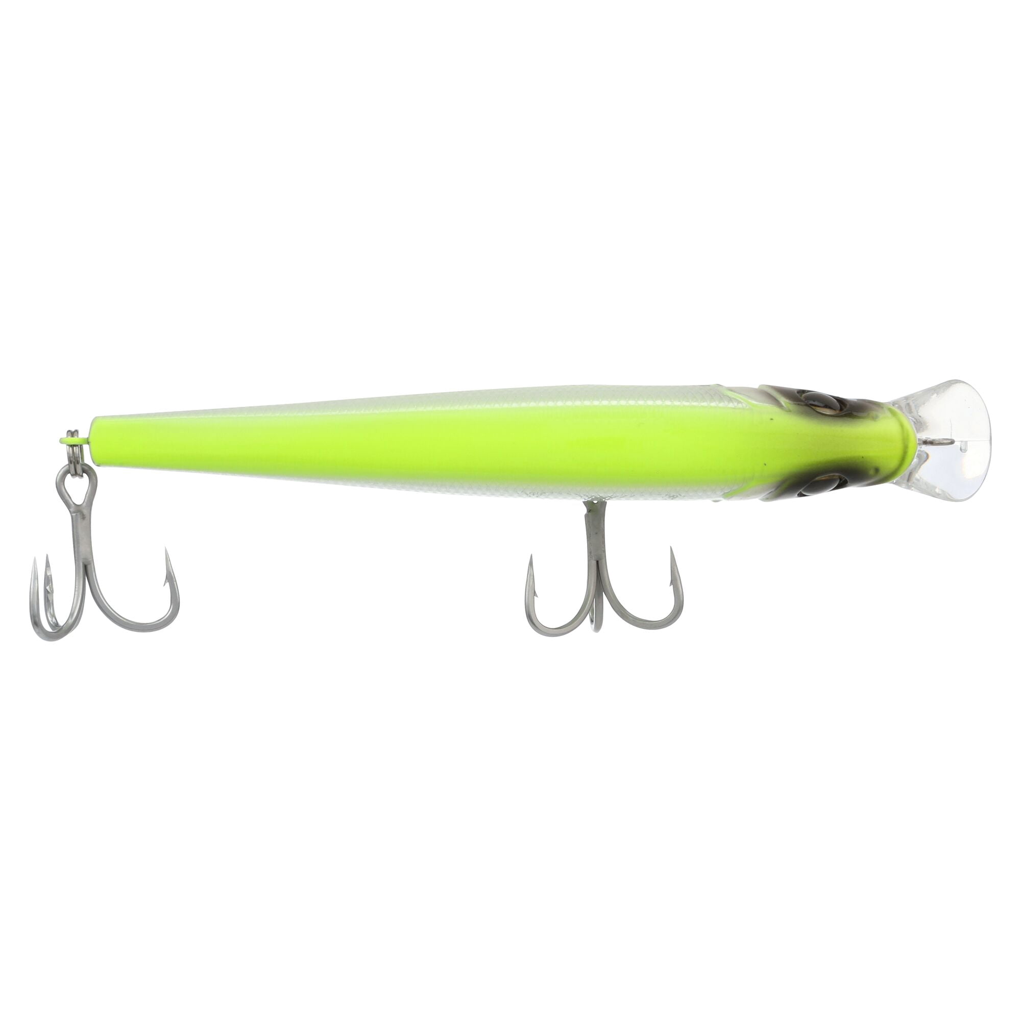 Berkley Juke Saltwater, 5 in, Crankbaits, Chrome/Chartreuse (1 Count)