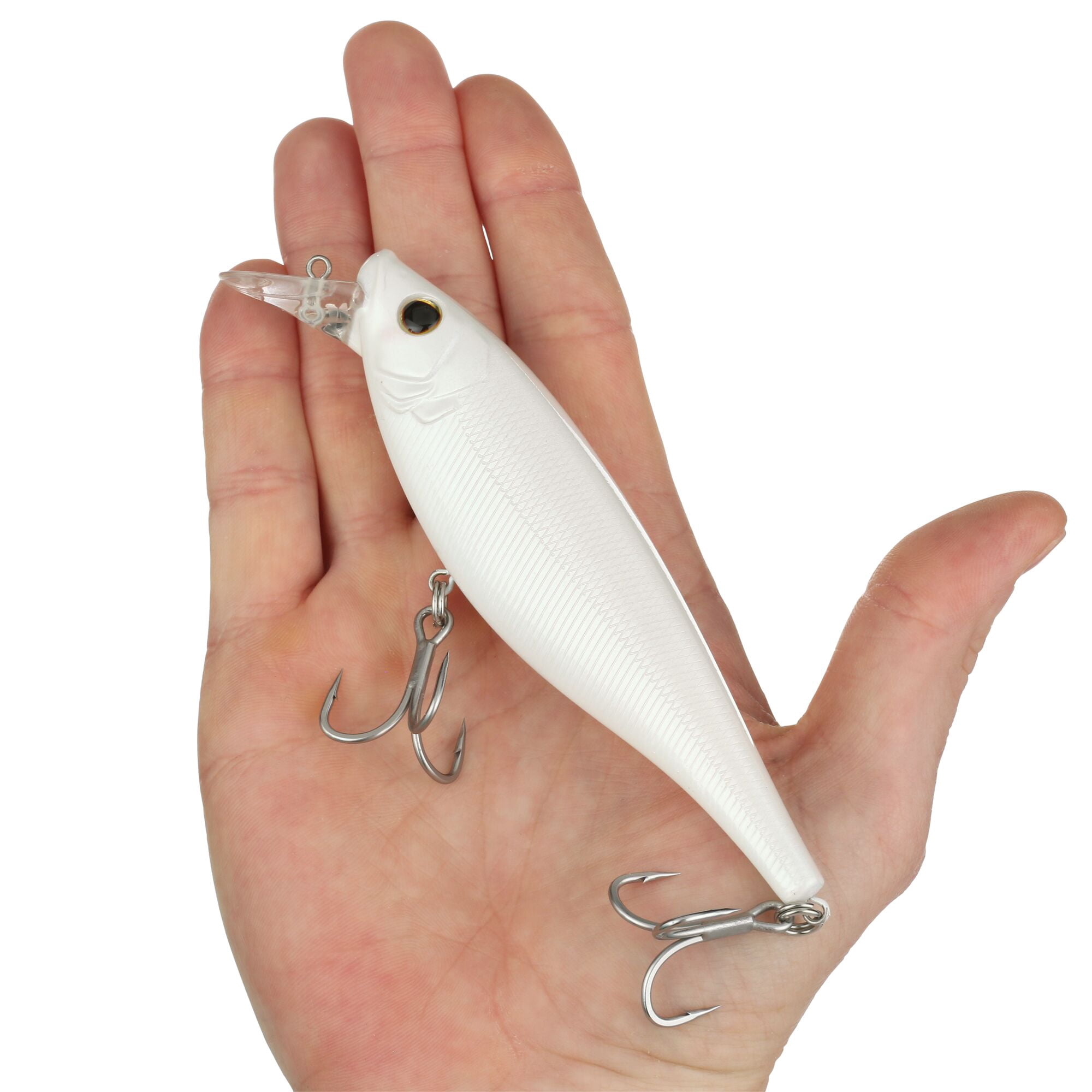 Berkley Juke Saltwater, 5 in, Crankbaits, Pearl White (1 Count)
