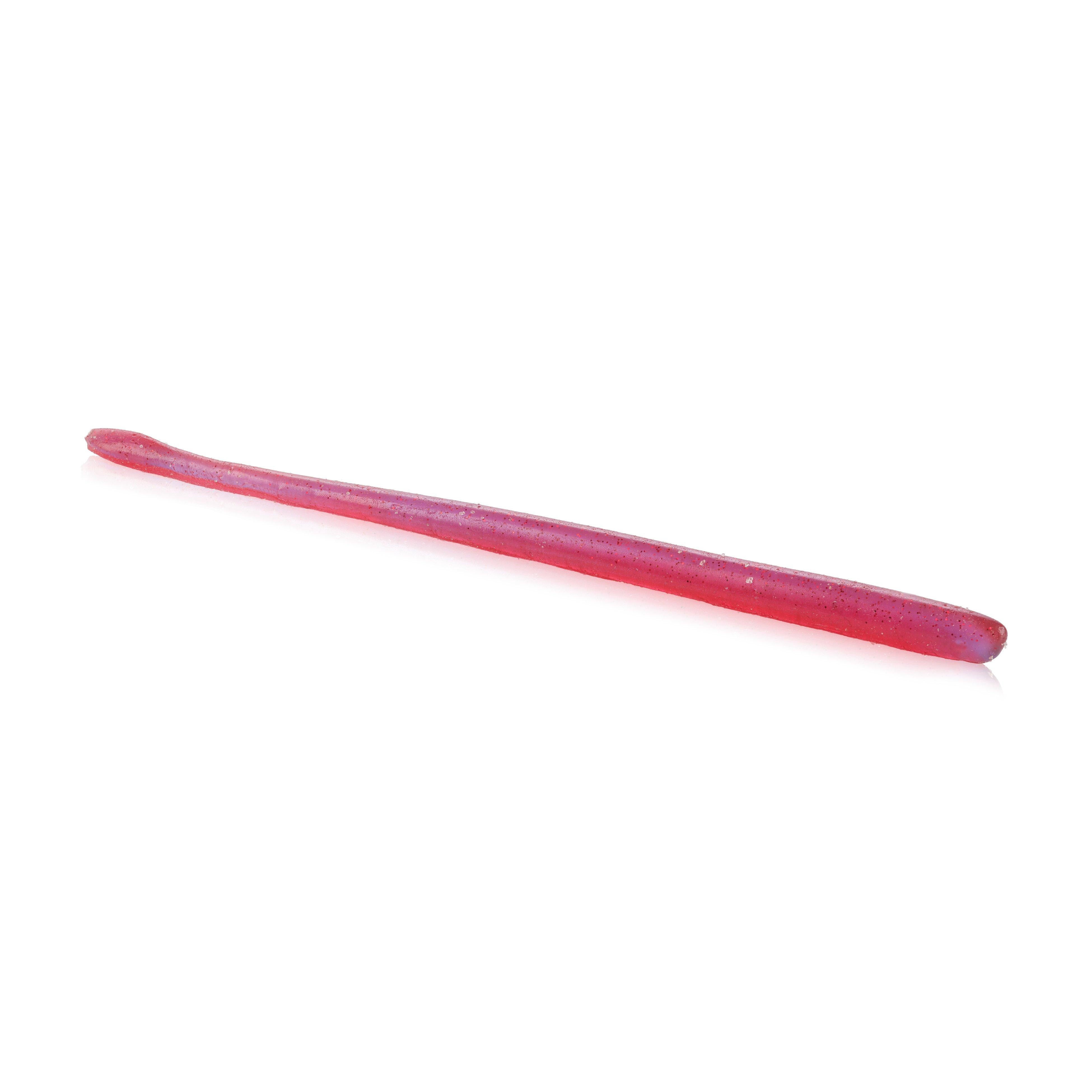 Berkley Lab Series™ Finesse Worm Fishing Soft Bait, 6 in, Morning Dawn Red Flake (10 Count)