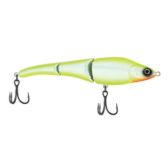 Berkley Magic Swimmer Fishing Lure, 3/4 oz, Chrome/Chartreuse