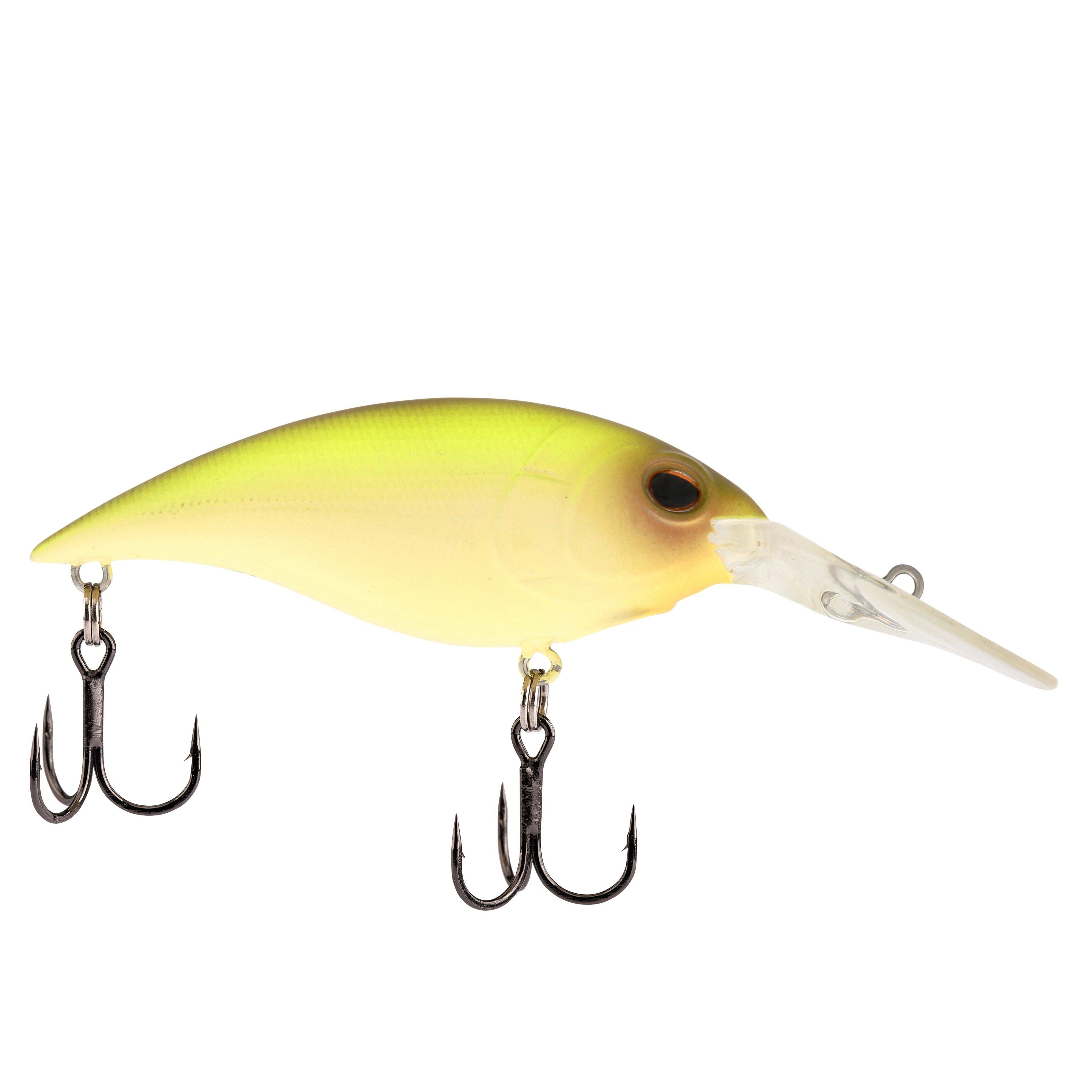 Berkley Money Badger Fishing Lure, Vanilla Chartreuse, 5/8 oz, 2.75in 7.25cm, Hybrid Baitfish-Crayfish Design, Patented FlashDisc Technology, Equipped with Sharp Fusion19 Hooks