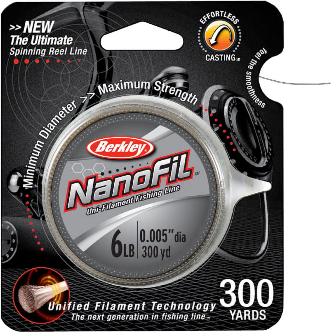 Berkley NanoFil® Uni-filament Fishing Line 6lb