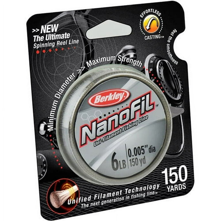Berkley Nanofil Uni-Filament Line 10lb 150yd Filler Spool Clear Mist