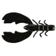 thumbnail image 1 of Powerbait Chigger Craw Soft Bait 3" Length, Black Red Fleck, Per 10 1307361, 1 of 6