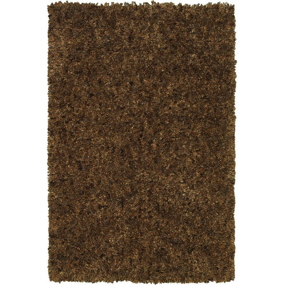 Berkley Palatial Shag Area Rug UT100 Fudge Shag Solid 5' x 7' 6" Rectangle