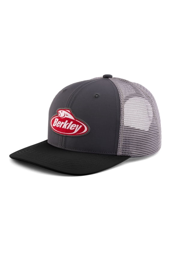 Performance Logo Trucker Hat, Charcoal/Grey