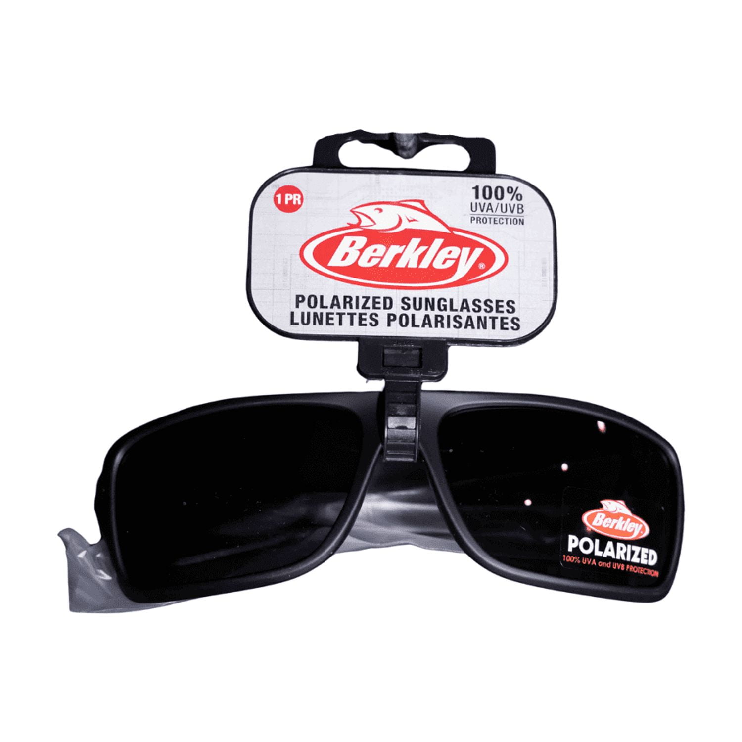 Berkley Polarized Fishing Sunglasses, Men; Matte Black / Smoke