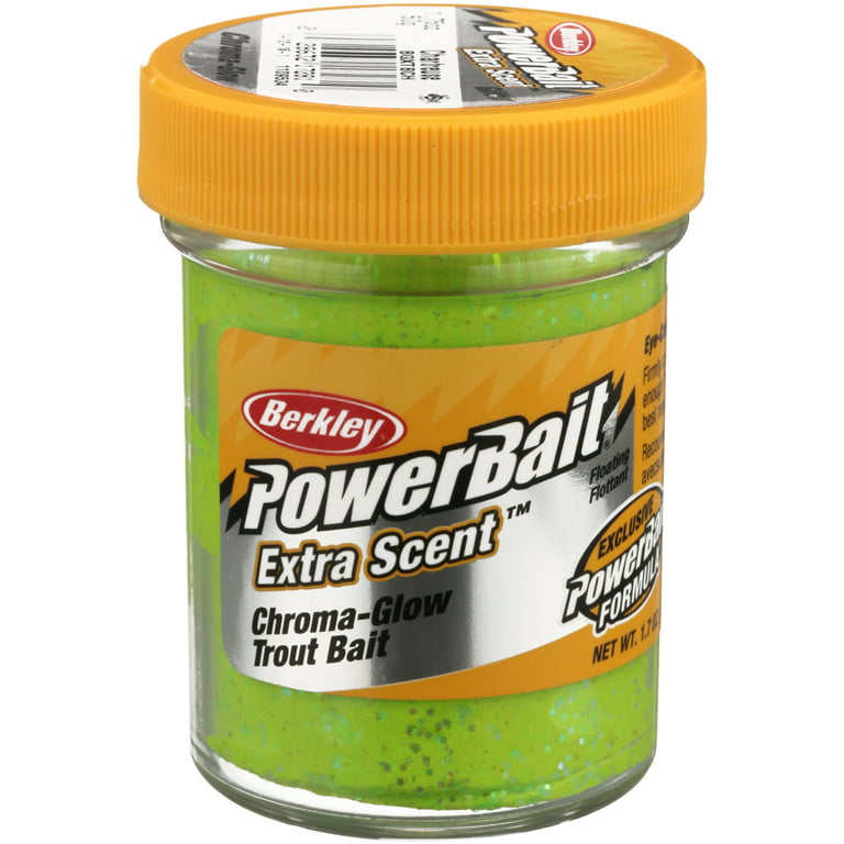 Berkley BGXTBCH PowerBait Glitter - Chroma-Glow Dough Chartreuse