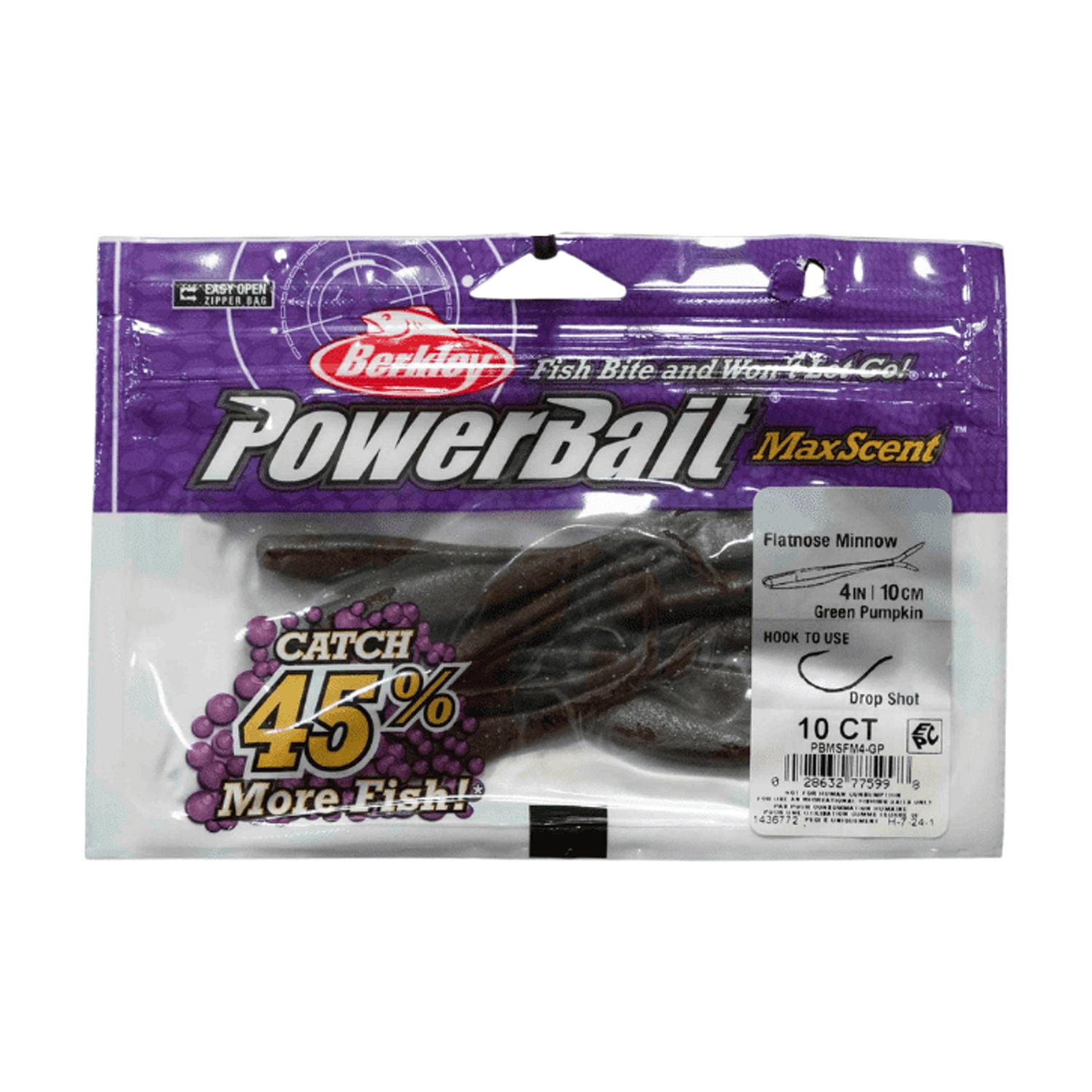 Berkley PowerBait MaxScent Flatnose Minnow Fishing Soft Bait