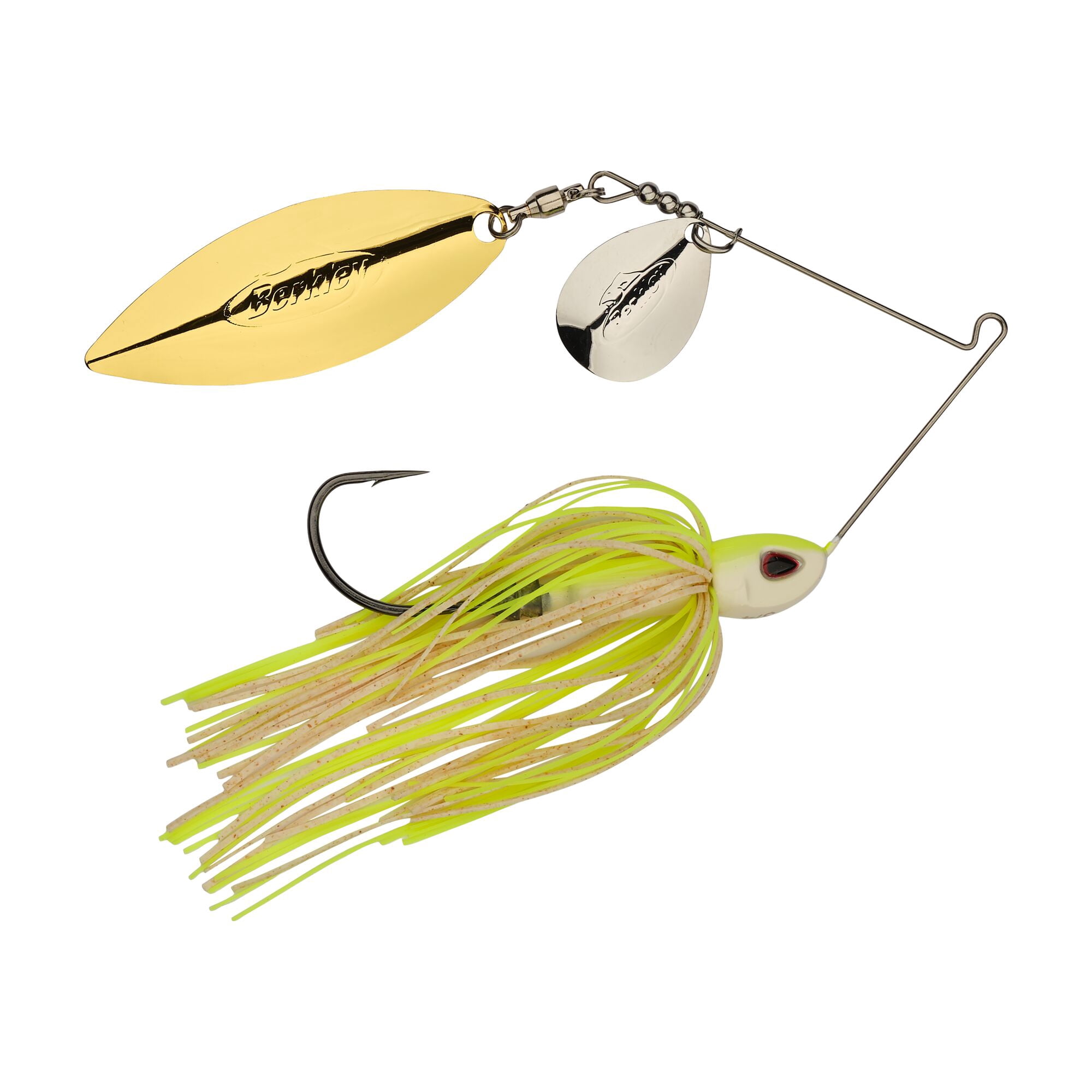 Berkley Power® Blade Compact, Spinnerbaits, White Chartreuse/Silver ...