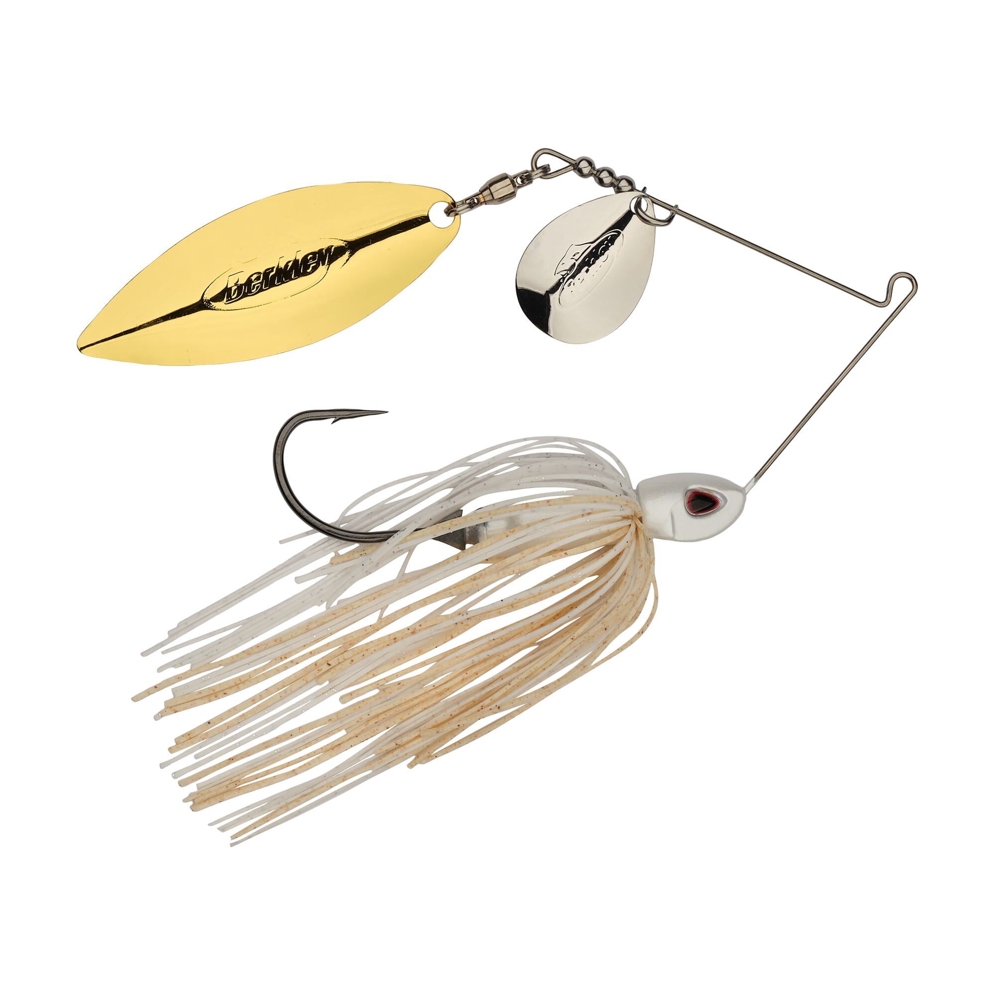 Berkley Power® Blade Compact, Spinnerbaits, White/Silver + Gold (1 ...