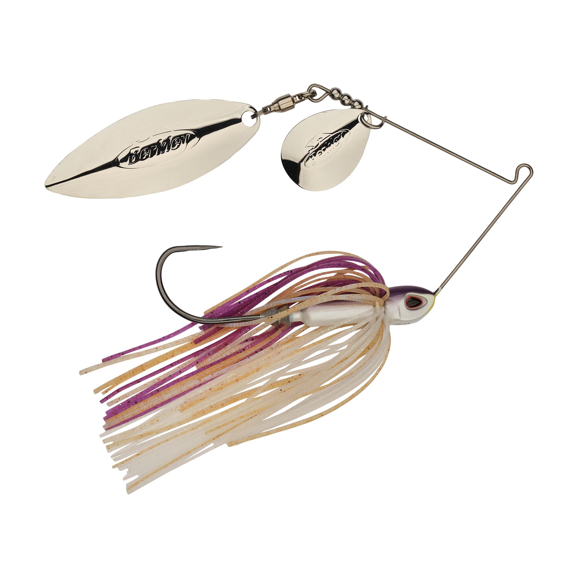 Berkley Power® Blade Compact, Spinnerbaits, Purple Rain/Silver + Silver (1-count)