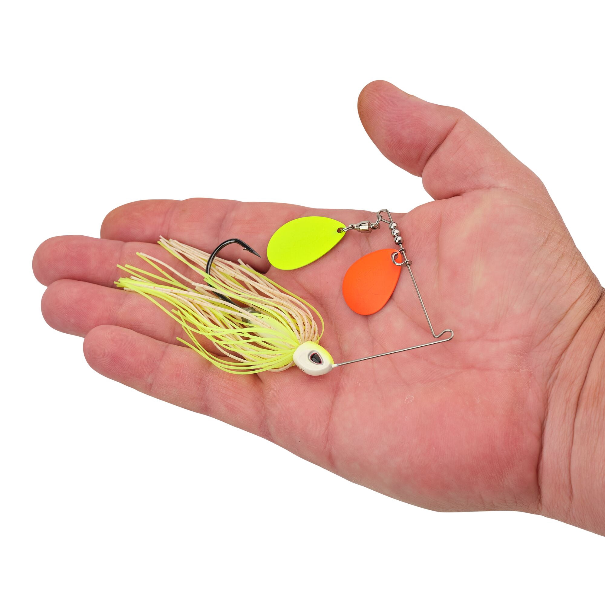 Berkley Power® Blade Compact, Spinnerbaits, White Chartreuse/Orange + Chartreuse (1-count)