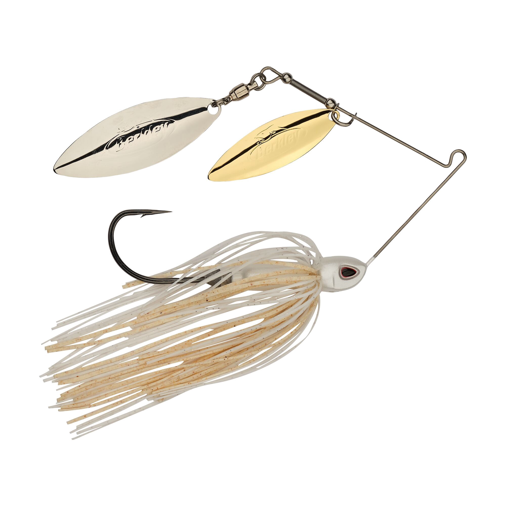 Berkley Power® Blade Compact, Spinnerbaits, White/Gold + Silver (1-count)