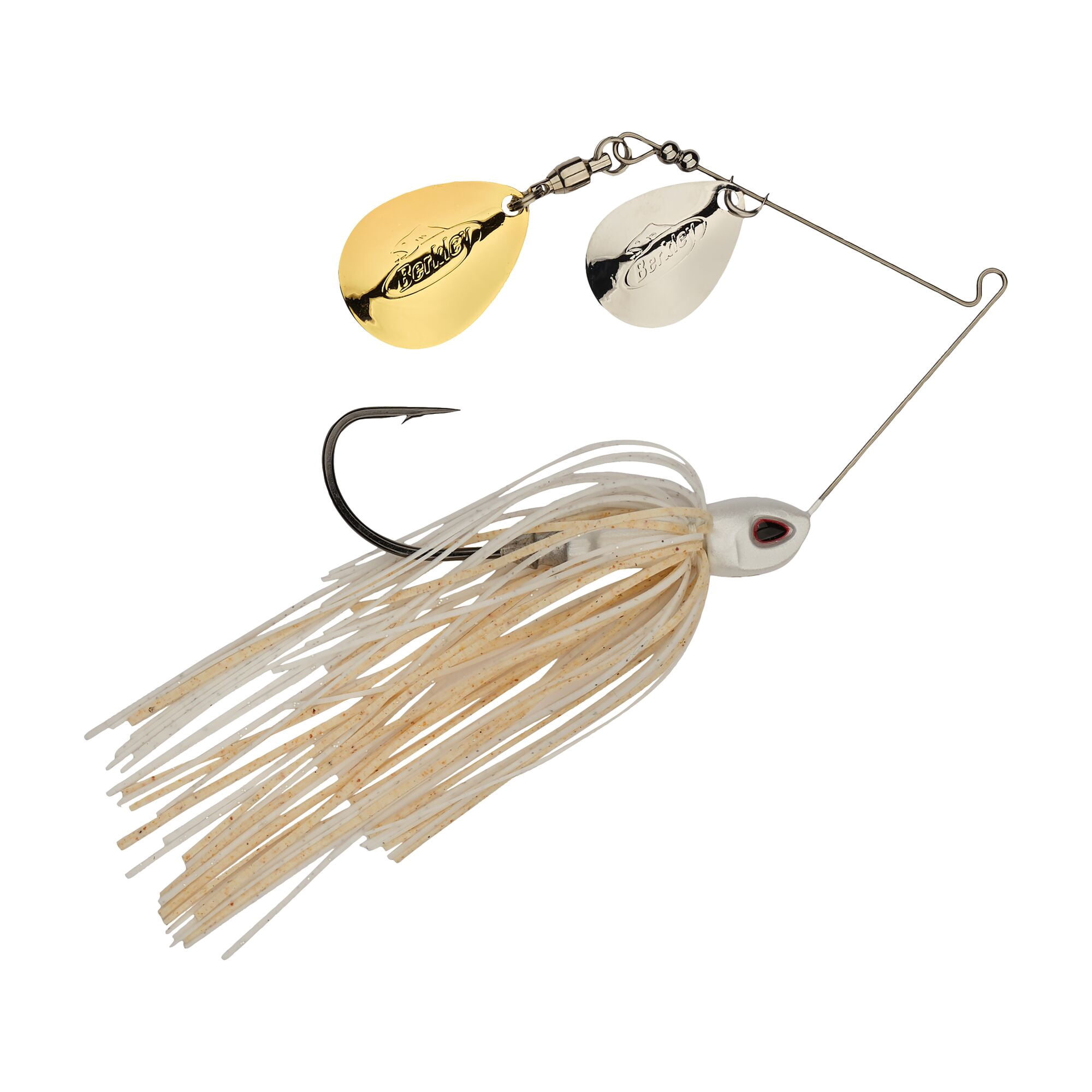 Berkley Power® Blade Compact, Spinnerbaits, White/Silver + Gold (1-count)