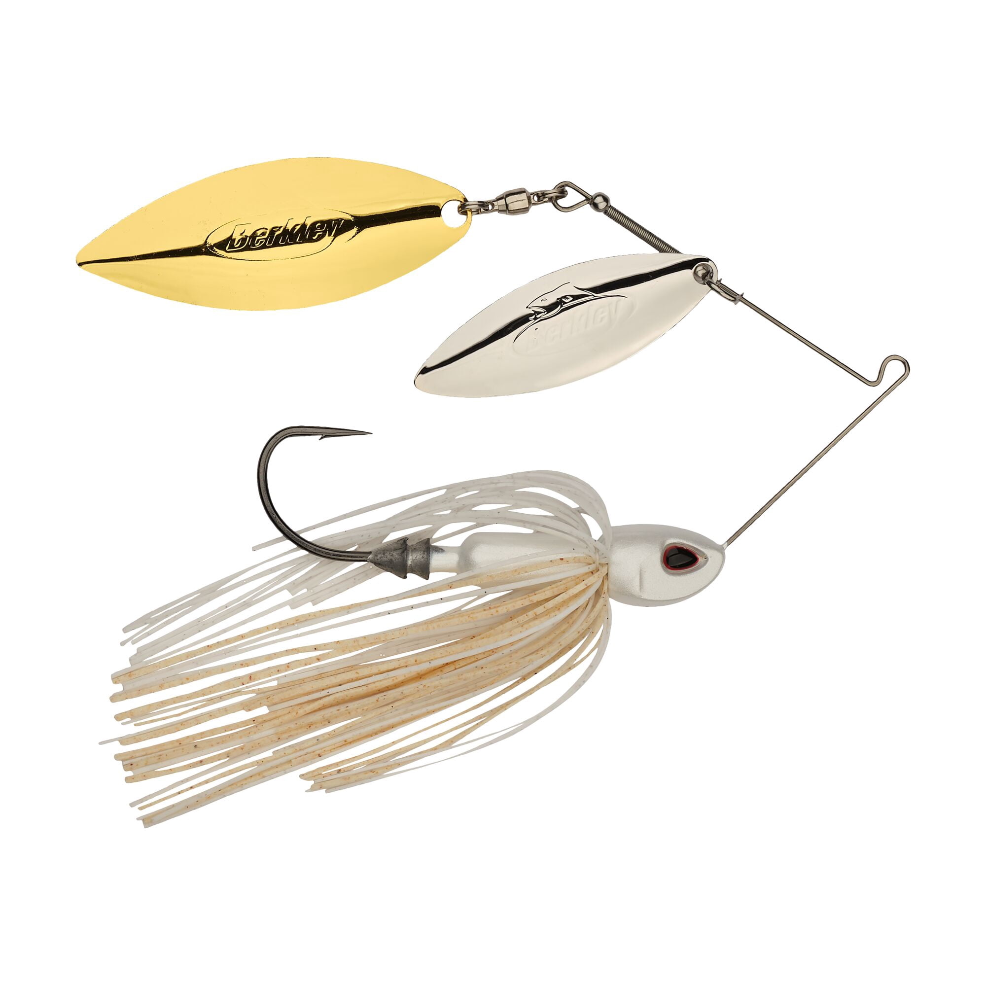 Berkley Power® Blade Compact, Spinnerbaits, White/Silver + Gold (1-count)