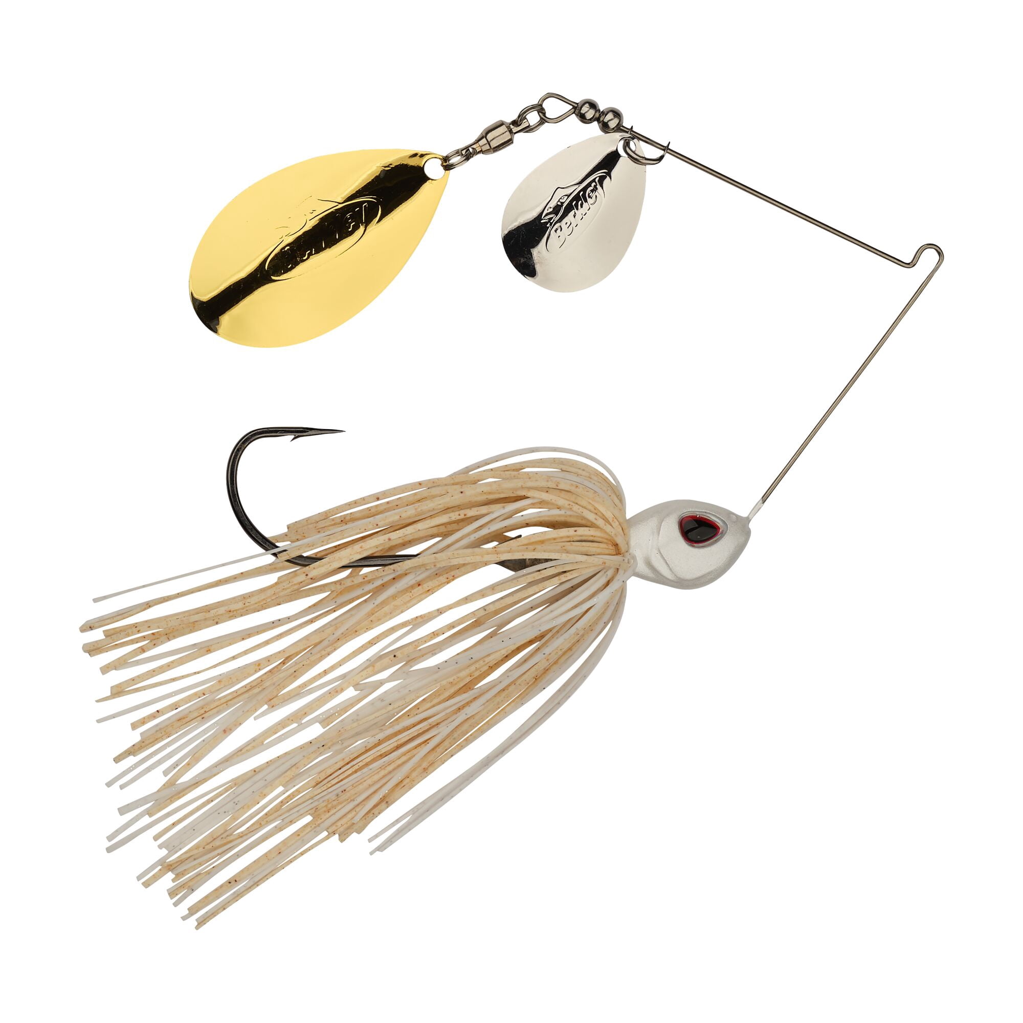 Berkley Power® Blade Standard, Spinnerbaits, White/Silver + Gold (1 Count)