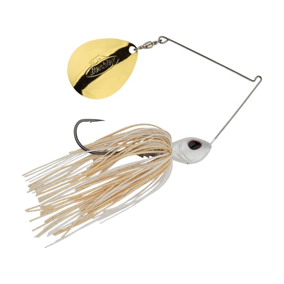 Berkley Power Blade Standard, Spinnerbaits, White/Gold (1 Count)
