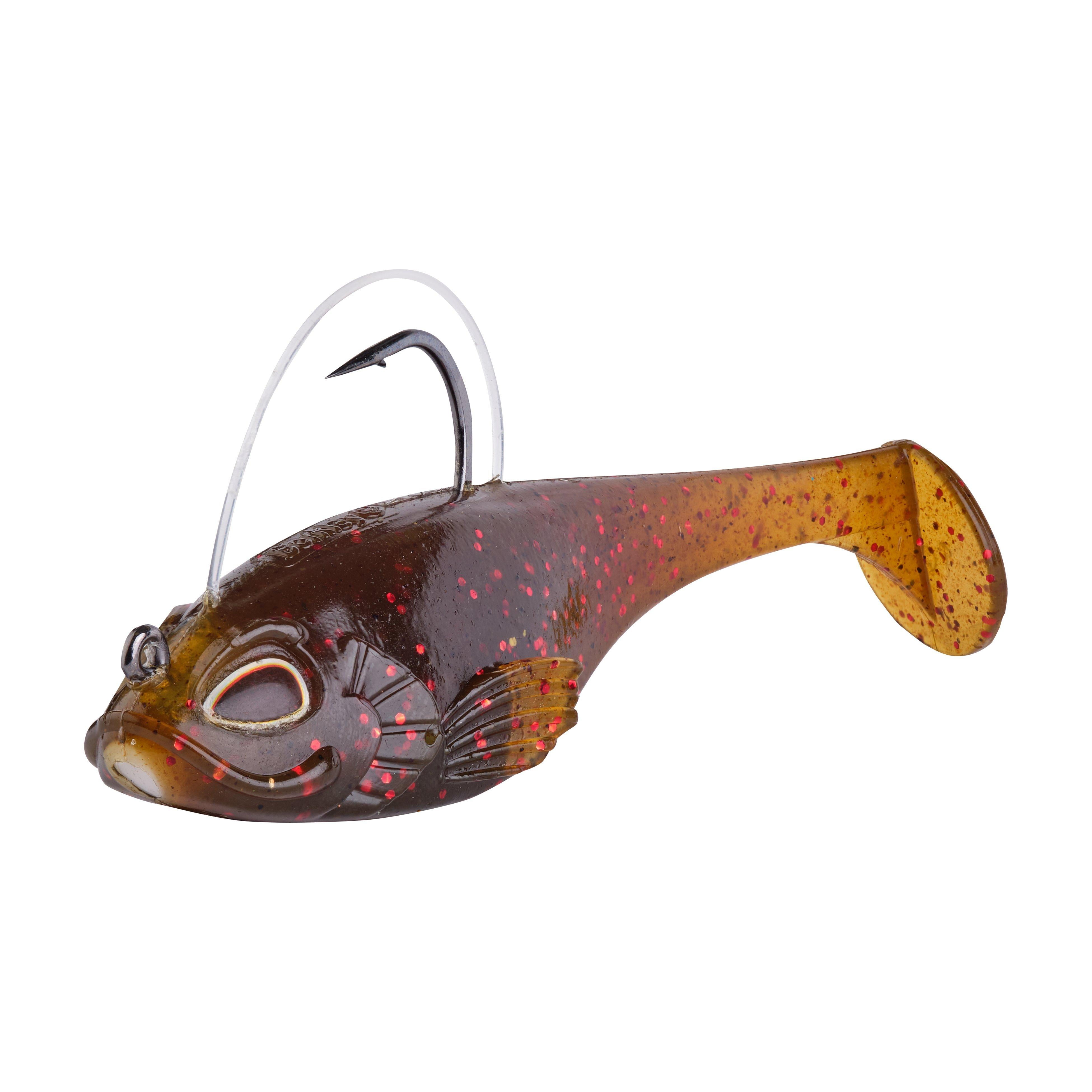 Berkley PowerBait® Agent E, 3 in, Green Pumpkin Red Fleck