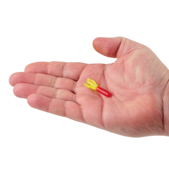Berkley PowerBait Atomic Tubes, 1.5 in, Tubes, Red Chartreuse (20 Count)