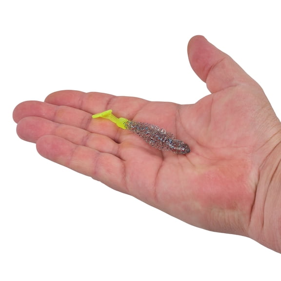 Berkley PowerBait® Bonefish, 2.5 in, Swimbaits, Firecracker/Chartreuse (10 Count)