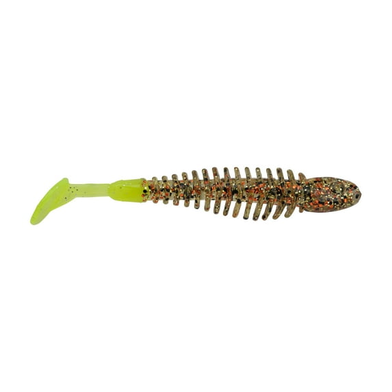 Berkley PowerBait Bonefish 3.25in Gold Cracker Chartreuse Fishing Bait