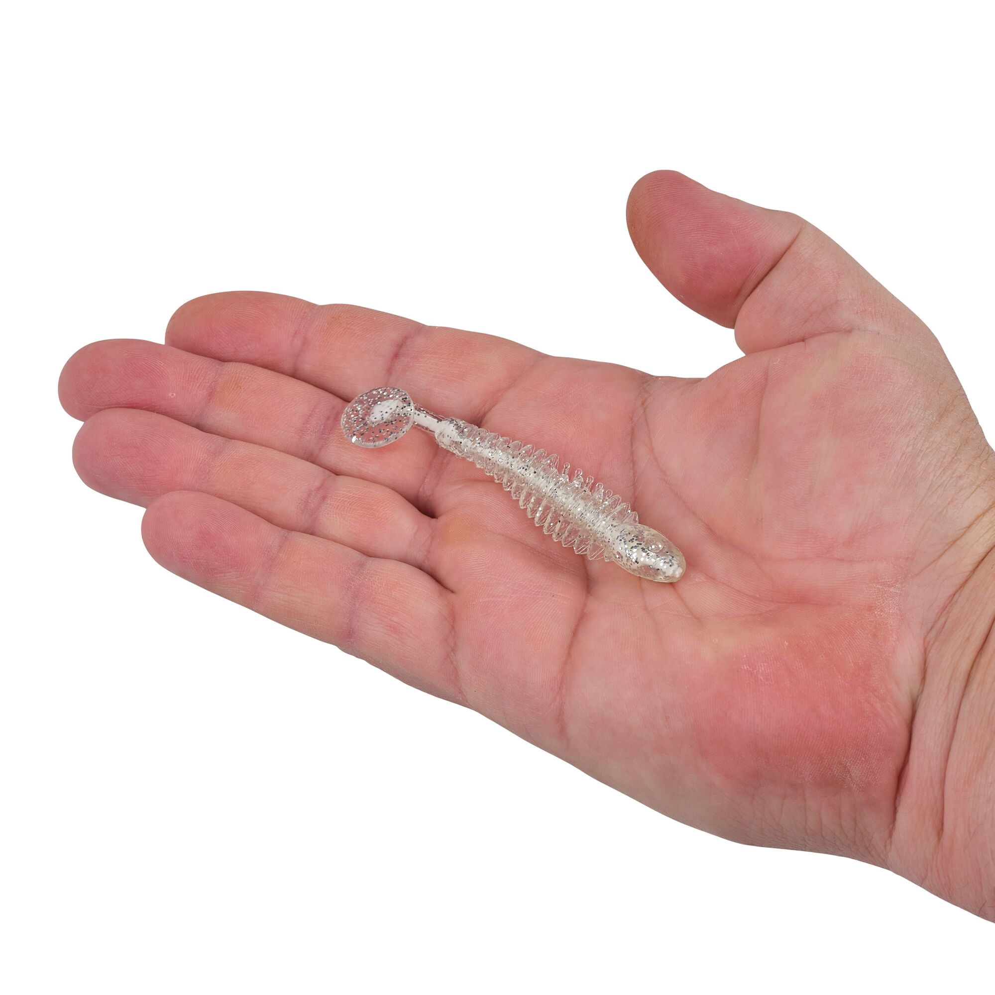 Berkley PowerBait® Bonefish, 2.5 in, Swimbaits, White Ice (10 Count)