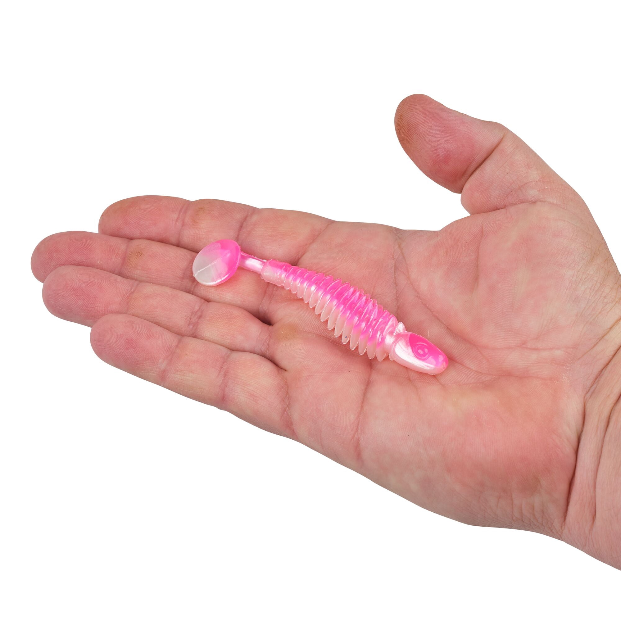 Berkley PowerBait® Bonefish, 3.25 in, Swimbaits, Pink Shad (8 Count)